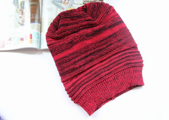 Womens Autumn Winter Warm Knitted Slouchy Cross Caps Beanie Braided Twisted Cable Hat (HW109)