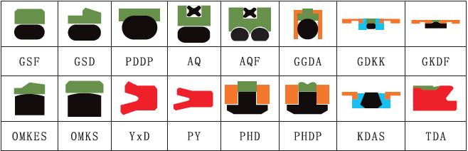 PTFE Piston Seals for Heavy Duty Cylinder