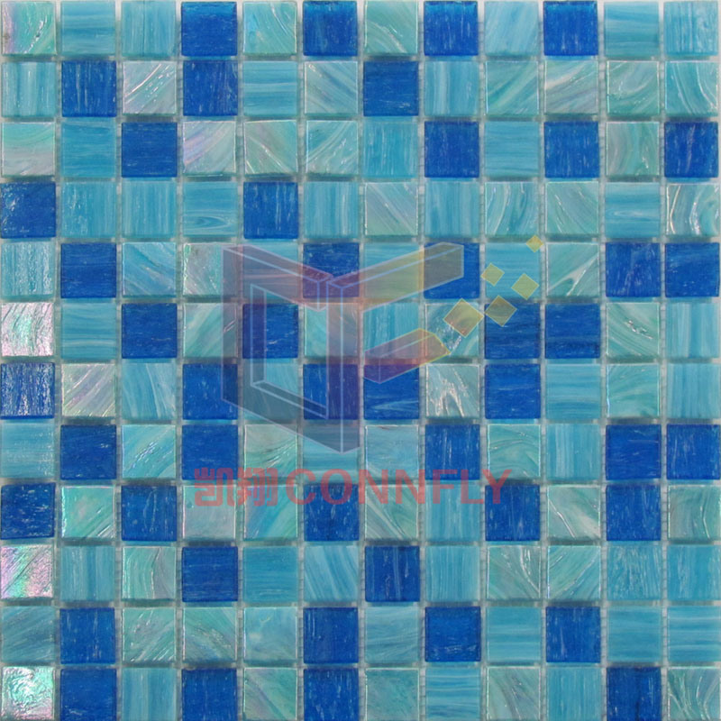 Dark Blue Crystal Mosaic Tile for Pool Under Water Use (CSJ149)