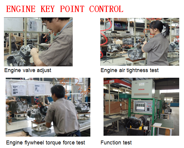 Fusinda 6.5HP Quality Gasoline Petrol Engine, 1/2 Reduction Engine with Centrifugal Clutch (keyway shaft)