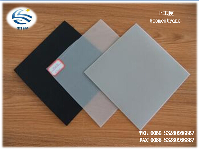 Manufacturer Black 0.3-3.0mm LDPE HDPE Geomembrane Liner PVC Geomembrane