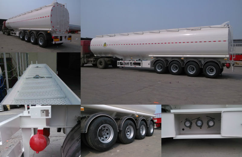 3 Axles Four Compartments Asphalt Bitumen Tank