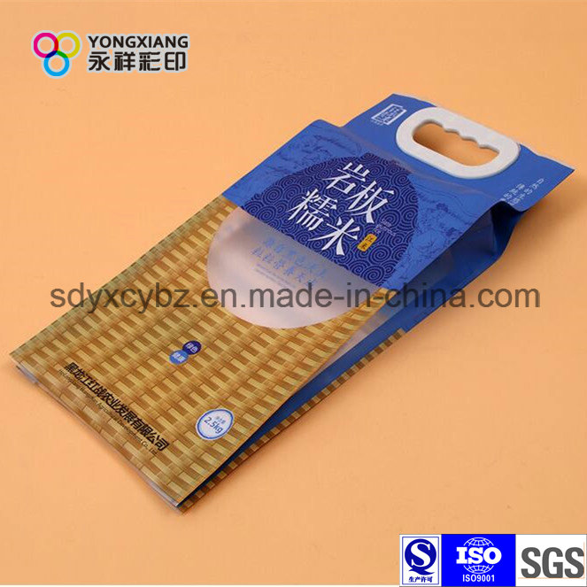 Size Customized Rice Plastic Packaging Bag with Handle