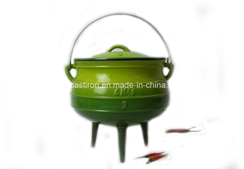 Full Size Preseasoned Cast Iron Potjie Pots/Cauldron