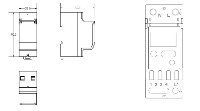 Lcdg-Ddsd114 Single Phase DIN Rail Mount Electric Energy Meter