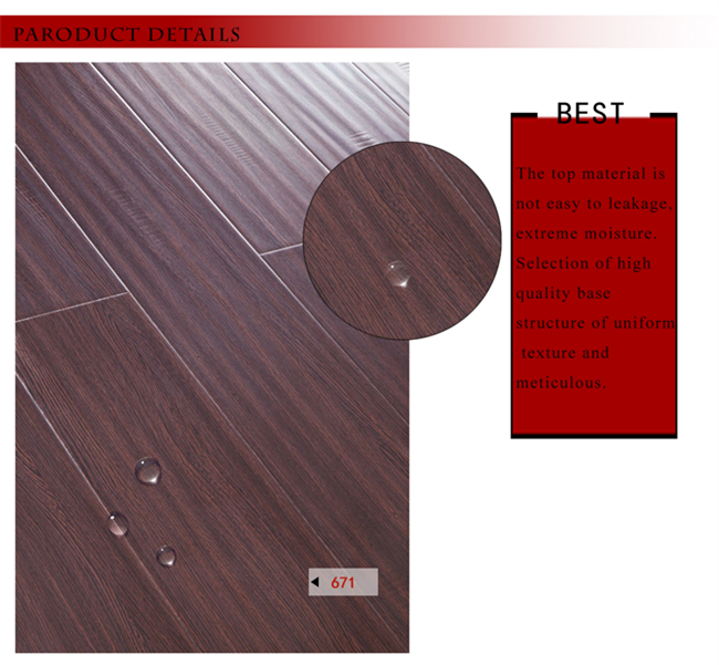 Handscraped Vinyl Plank Laminated Laminate Wood Wooden Flooring