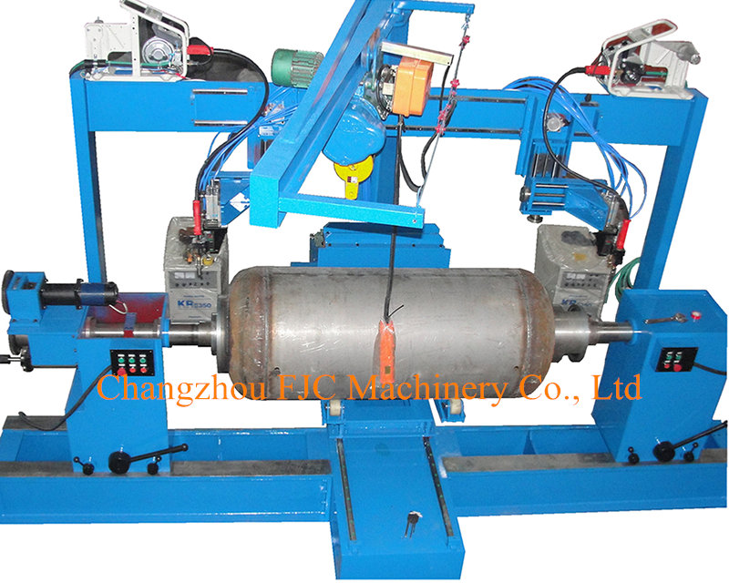 Double Torches Circumferential Seam Welding Machine for Stainless Steel Solar Water Tank Cover