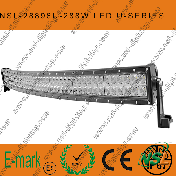 2014 New Product! ! 50 Inch 288W Curved LED Light Bar Offroad CREE LED Light Bar