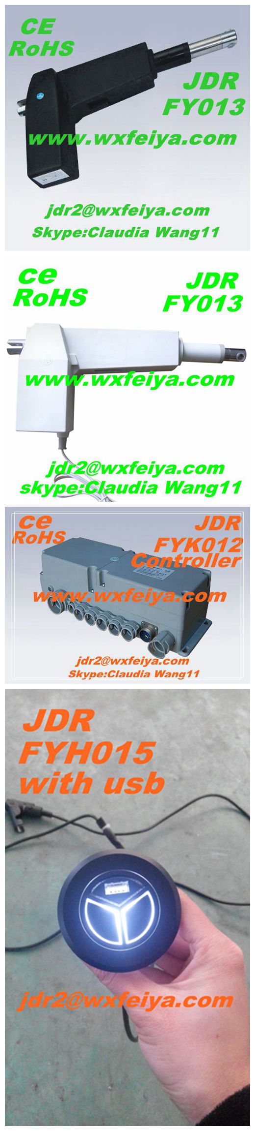 Industrial and Medical Used Linear Actuator Fy013