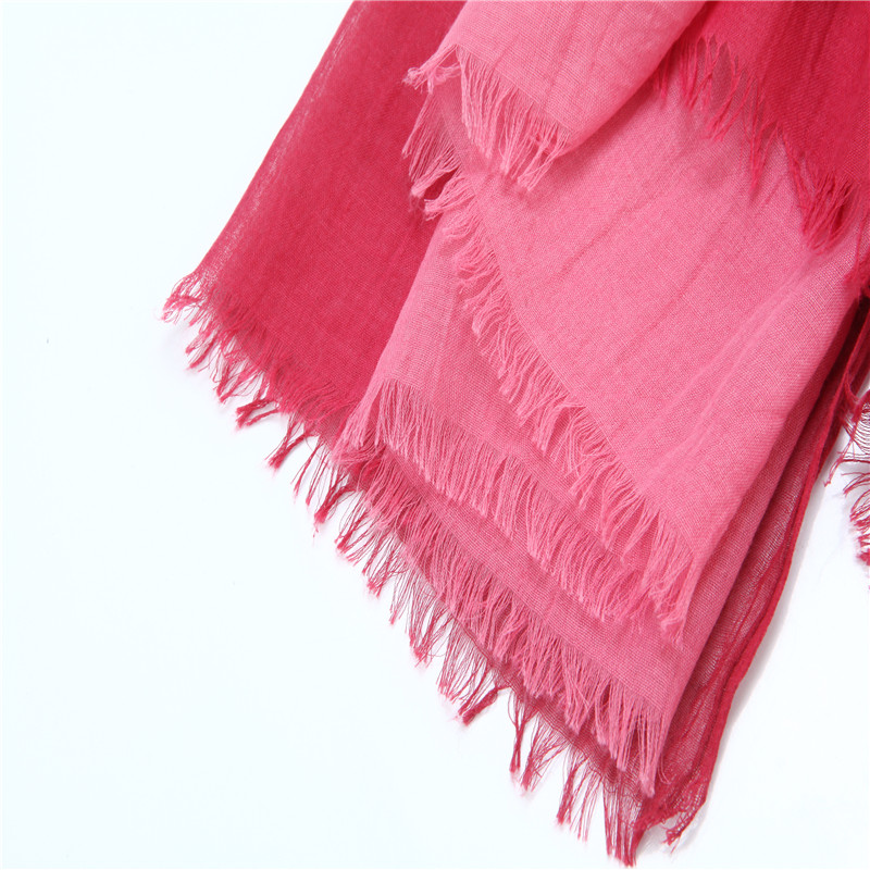 Polyester Colorful Scarf Voile for Lady Headscarf Muslim Textile Fabric