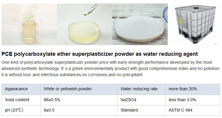 Construction Chemical PCE Concrete Admixture Polycarboxylate Super Plasticizer