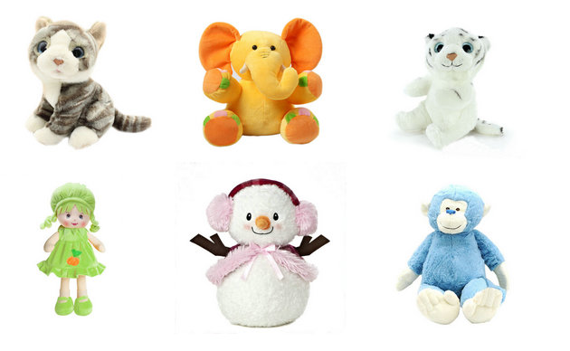 Small Plush Animal Toys Mini Stuffed Animal Keychains