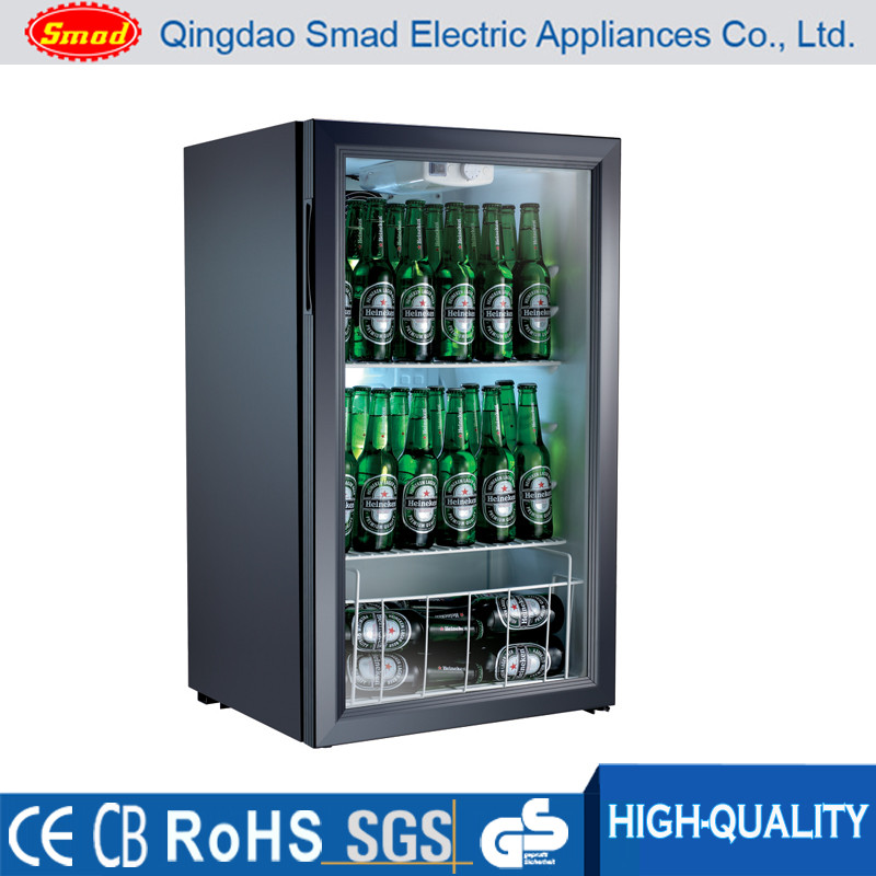 98L Mini Soft Drink Display Fridge Cooler Showcase