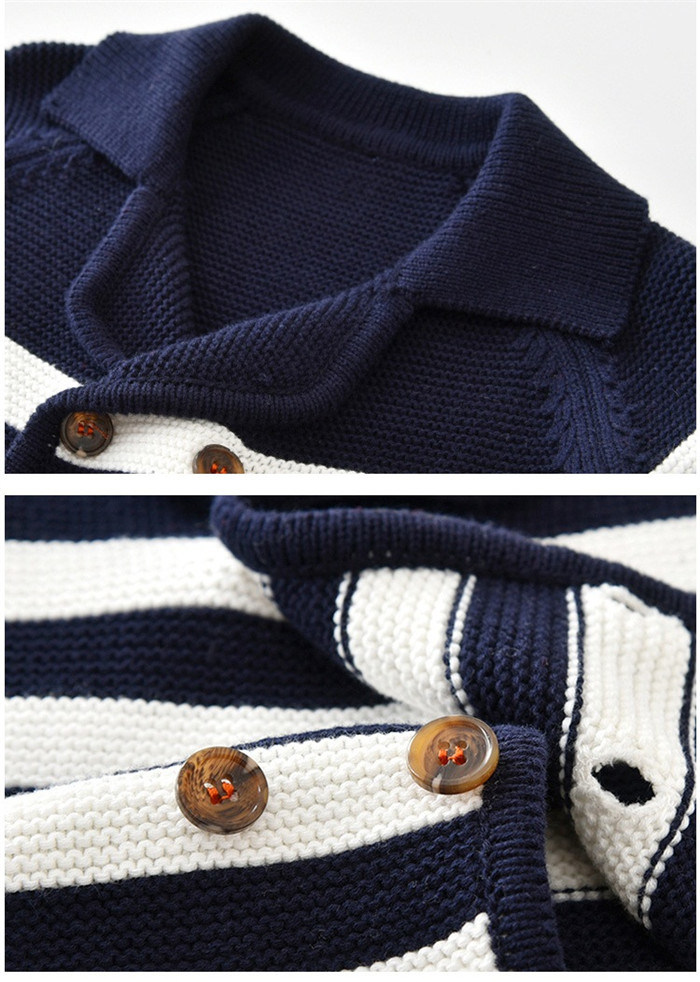 Korean Style Winter Woolen Child Sweater Designs Kids Boys Fancy Knitted Cardigan Sweater