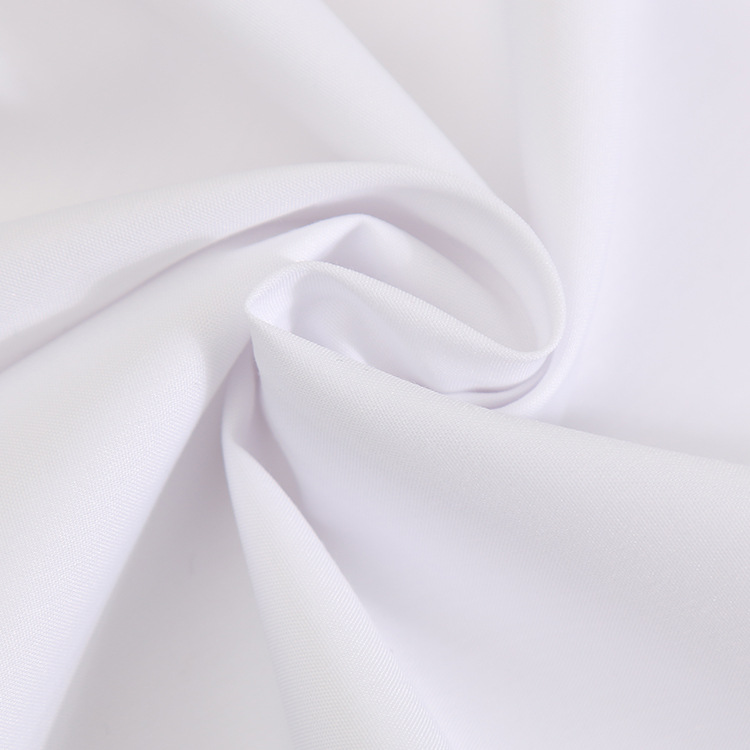 White Woven Poplin Fabrics High Quality Tc65/35 45s*45s 133*72