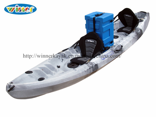 2+1 Seats Family Fishing Ocean Kayak with Paddles