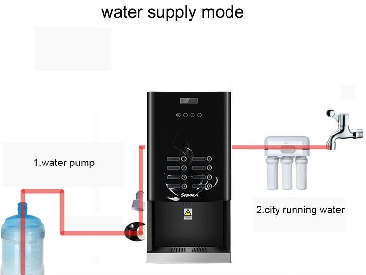 Sapoe Press Button and Touch Screen Fully Automatic Coffee Machine Sc-71104 a