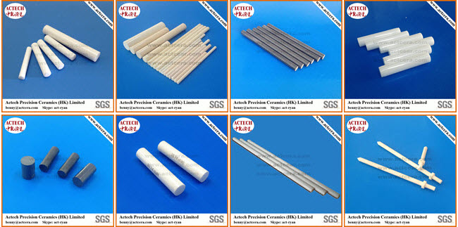 99%/99.5 Al2O3 High Purity Alumina Ceramic Rods and Shafts