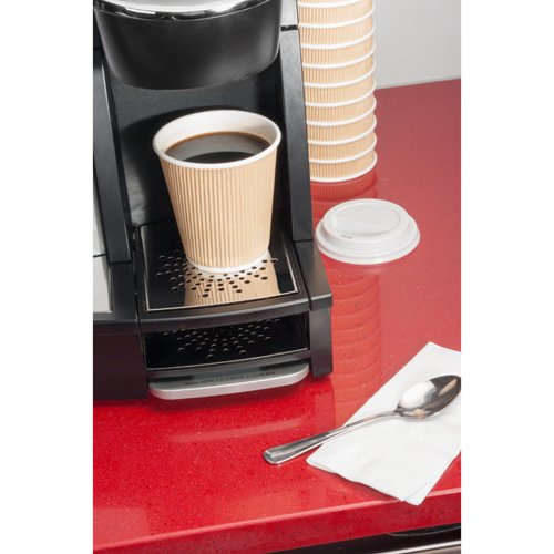 Disposable Insulated Ripple Hot Coffee Paper Cup, 8/12/16 Ounce Capacity