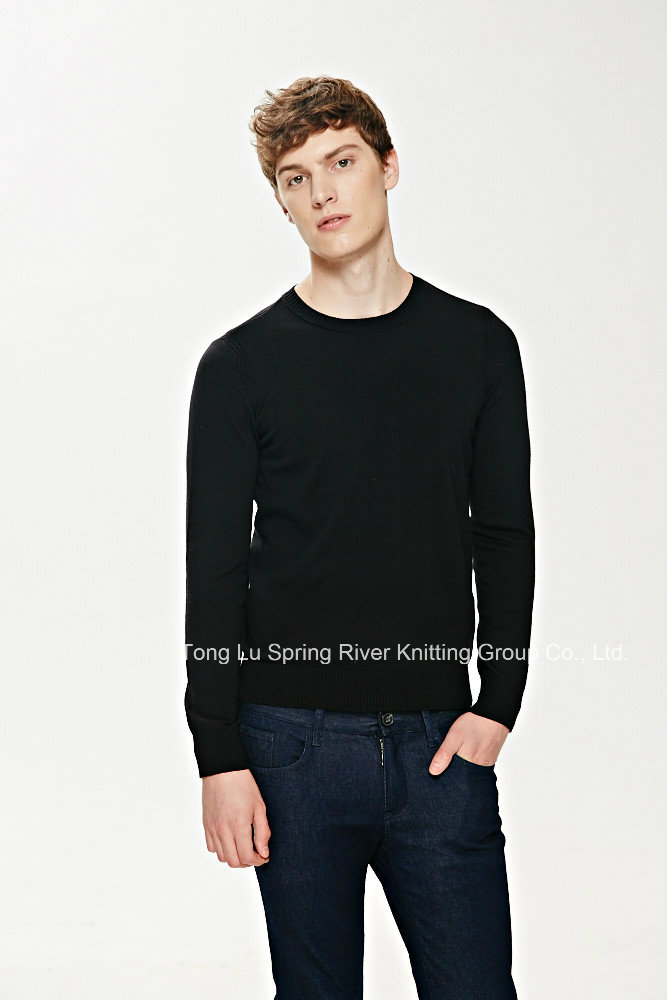 Fashion Fit Round Neck Knitting Sweater for Men