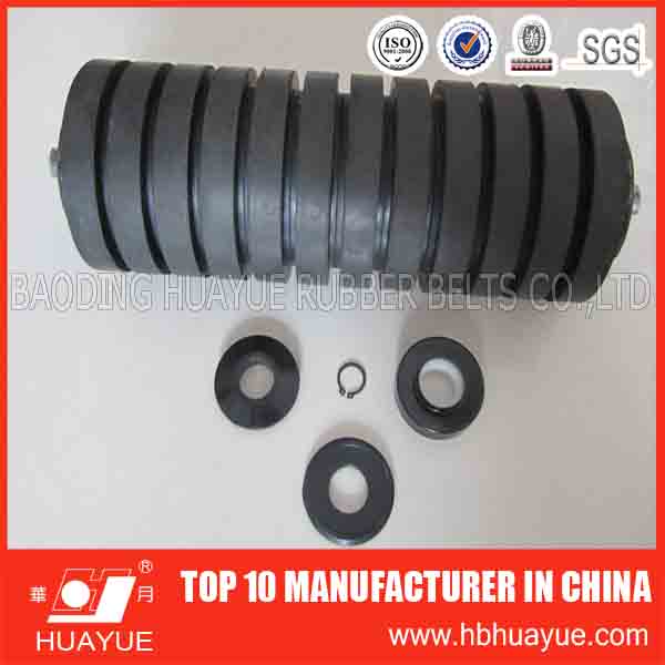 Industrial Cema Rubber Ring Casting Impact Conveyor Idler Roller