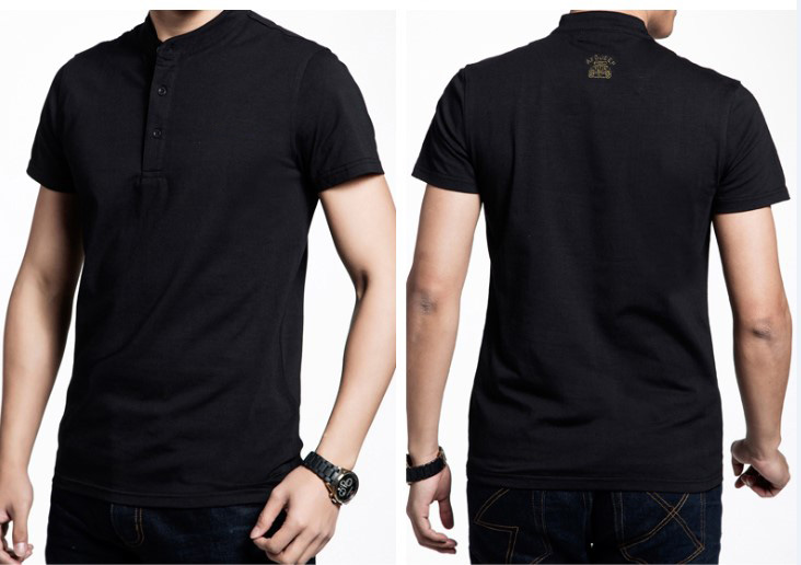 Embroidery Logo Fashion Custom Cotton Fitted Men Polo T Shirt