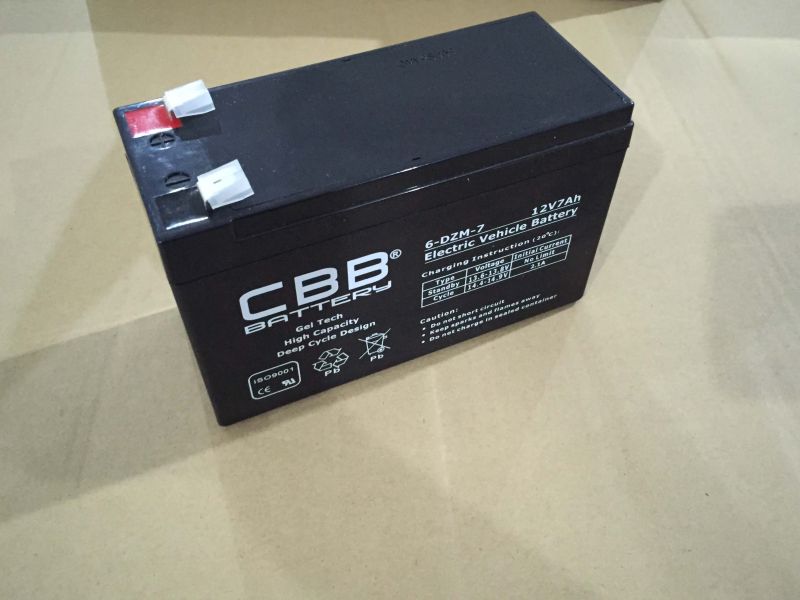 Cbb 12V 7ah Electric Scooter 6-Dzm-7 Ebike Battery