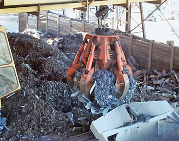 10 M3 Steel Scrap Use Hydraulic Orange Peel Grab