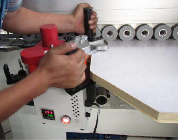 Portable Straight, Irregular Edge Banding Machine for Woodworking