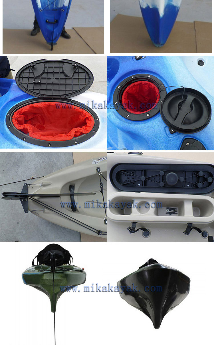 Professional Sit on Top Kayak Fishing Boats Plastic Canoe