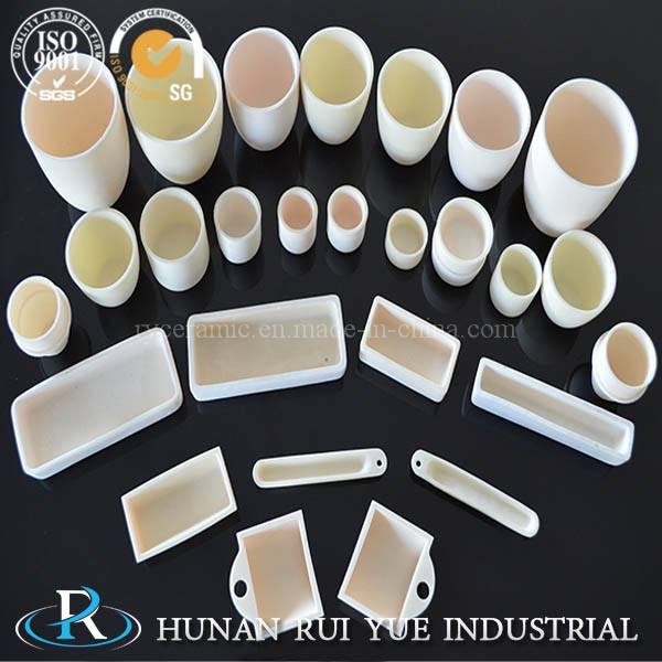 99% Alumina Boat Crucible for Glass Melting