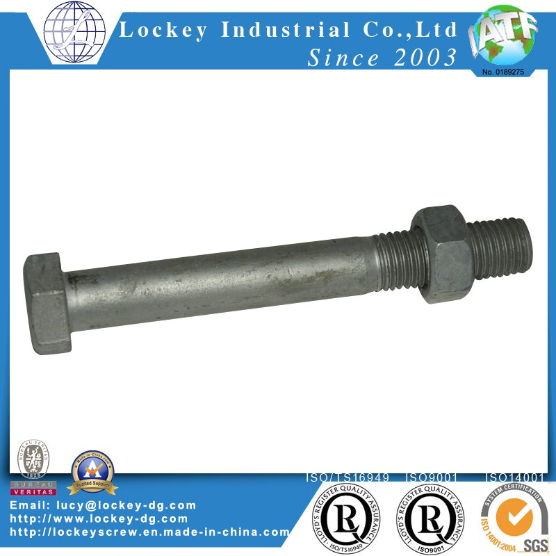 Class 10.9 Hex Head Screw High Strength Steel Plain