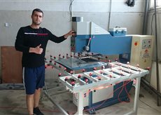 Horizontal Making Glass Holes Drilling Machine