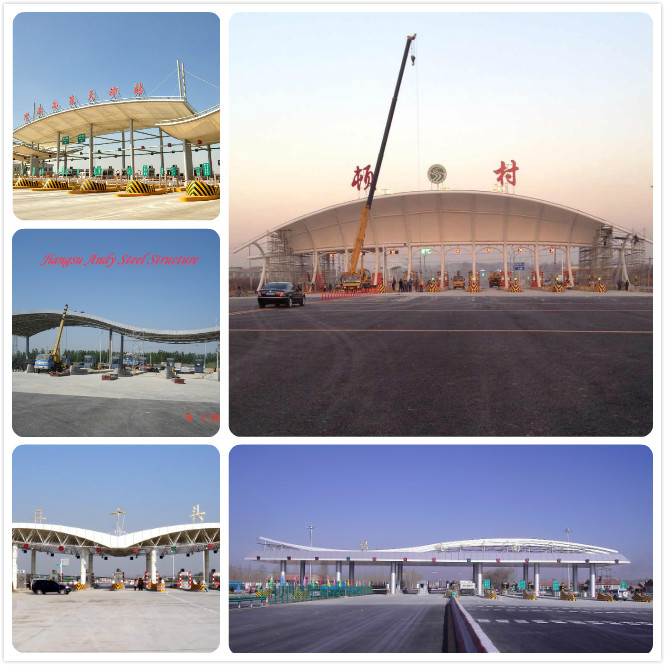 Steel Structure Space Frame Construction Building Toll Station