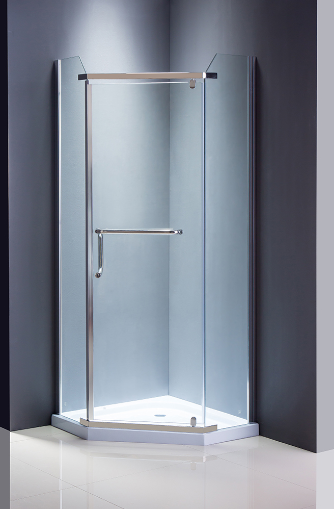 Diamond Glass Shower Screen Simple Shower Room
