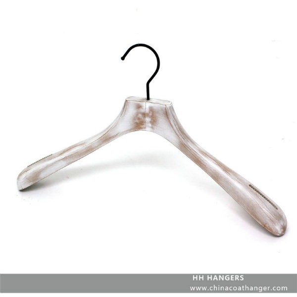 Washed White Wooden Hanger for Cloth Grains Show