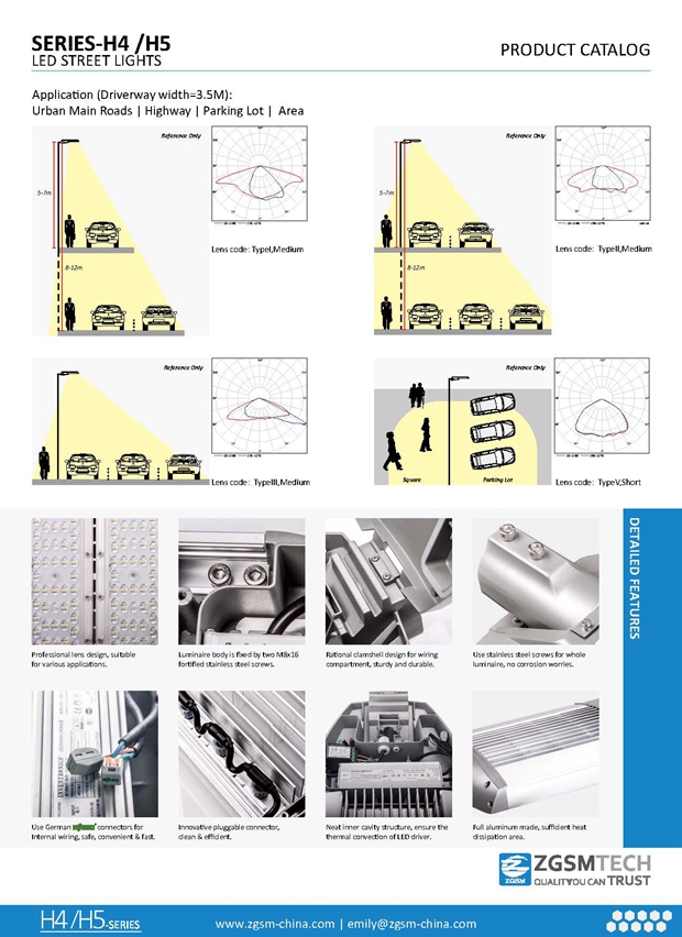 2016 New IP66 Ce RoHS SAA Listed 120W LED Street Light Jobs