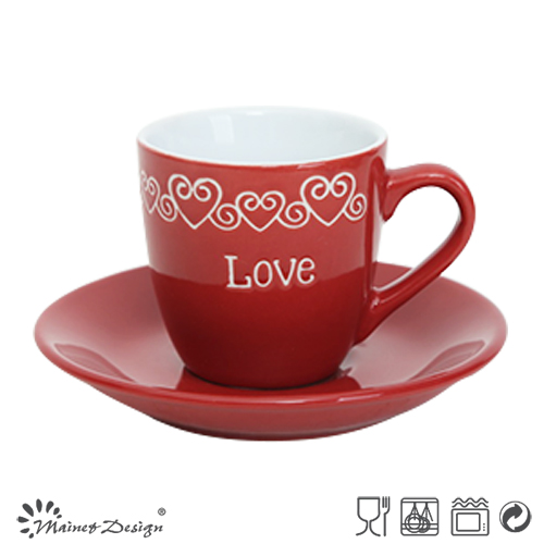 Sweet Lover Gift 3oz Cups and Saucers