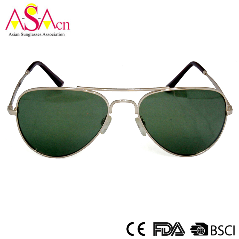 Fashion Silver Metal Unisex Sunglasses for Men and Women (16102)