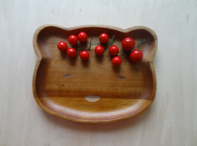 Acacia Natural Wood Rabbit Shape Snack Dish