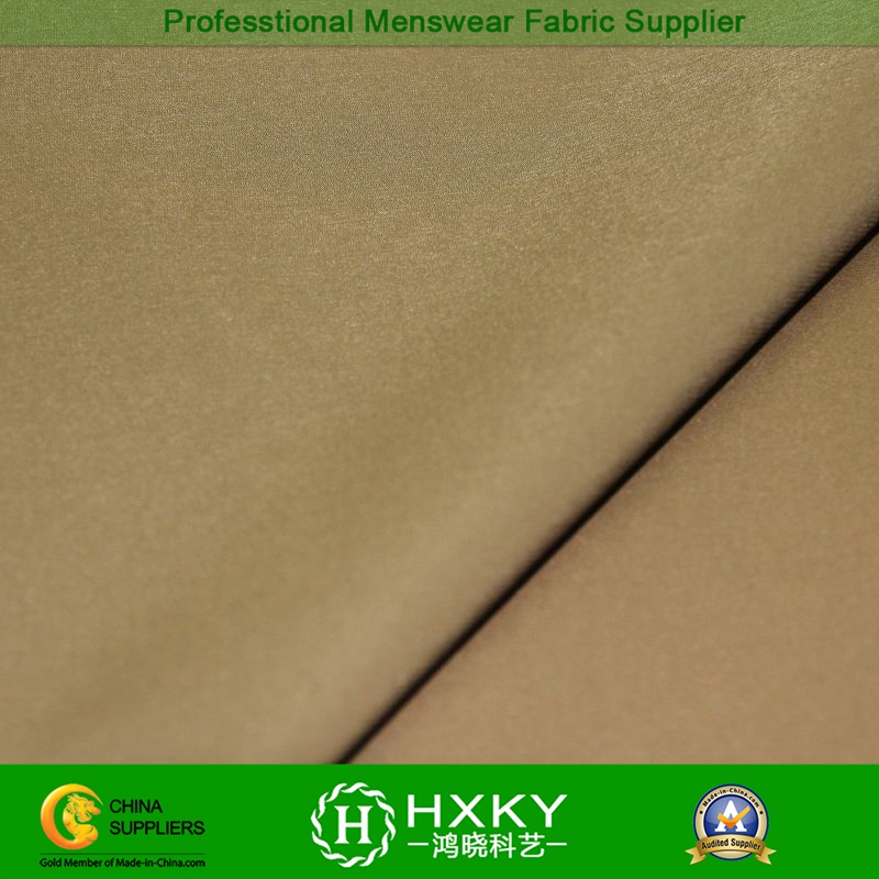 Plain Dyed Polyester Stretch Fabric for Men's Padded Jacket