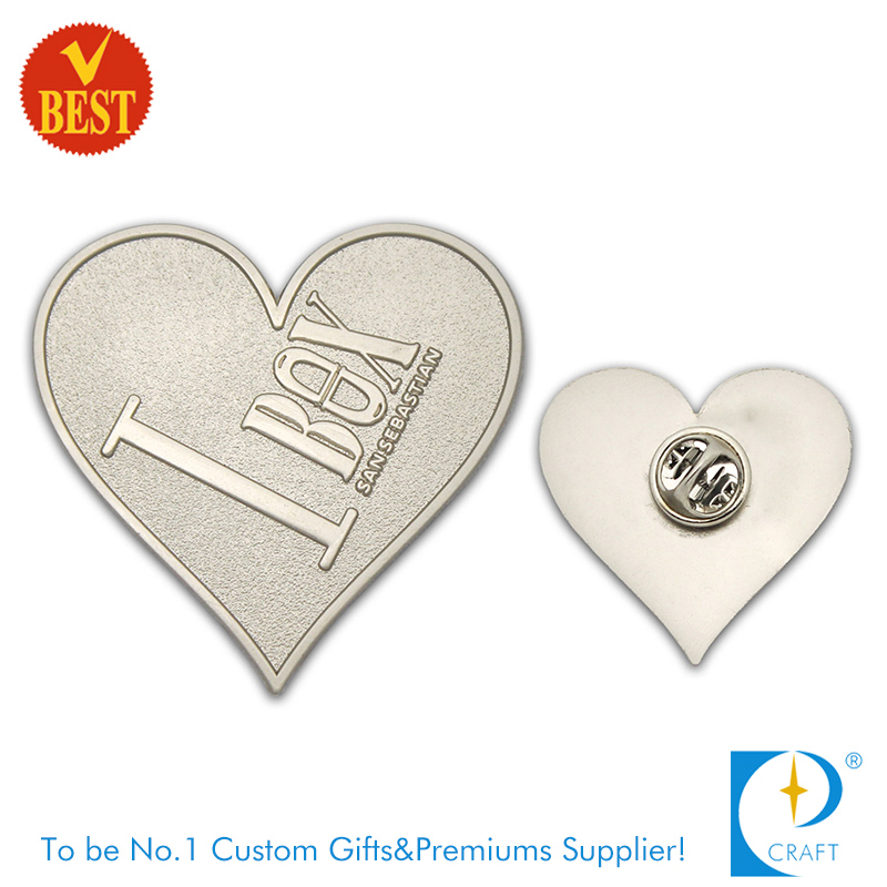 Custom High Quality Brand Custom Metal Color 2D Pin Badge From China