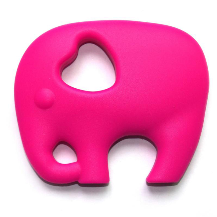 Newly Fashion Elephant Shaped Food-Grade Teether Silicone Teether for Baby