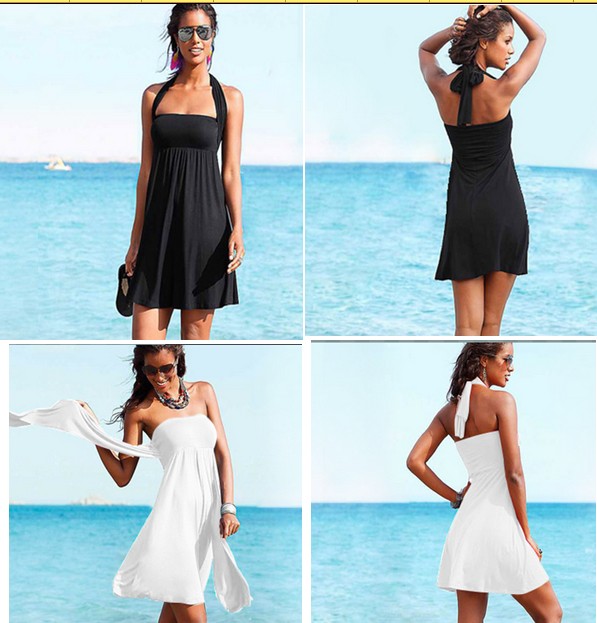 2015 Wholesale Multi Wear Plus Size Casual Beach Party Dress