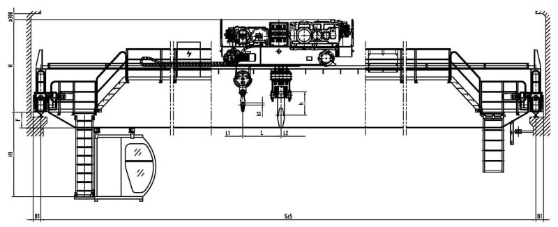 High Working Efficiency Qb Type Double Girder Explosion-Proof Crane