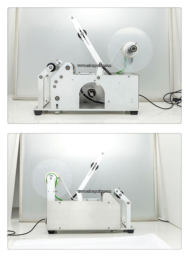 Semi-Auto Round Bottle Manual Labeling Machine