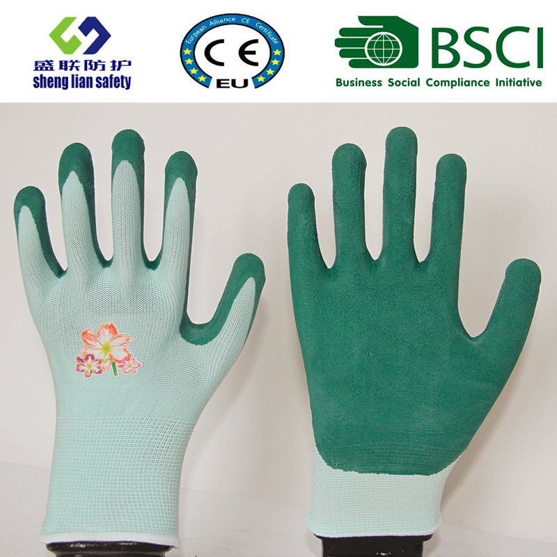 Glove Foam Latex Coated Gardening Working Gloves