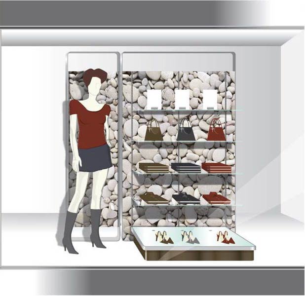 Stainless Steel Shopfitting Design Clothing Store Display Stand/Display Rack