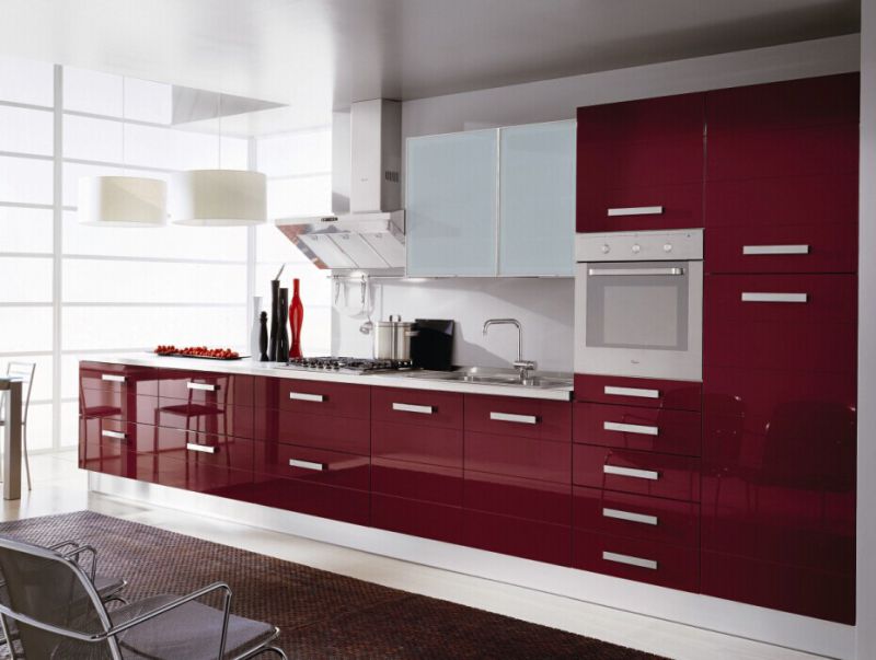 Luxury Customized Acrylic Kitchen Cabinet Doors (ZHUV)