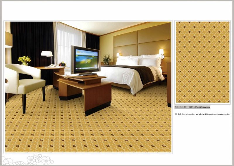 Machine Made Printed Wall to Wall PA Hotel Carpet